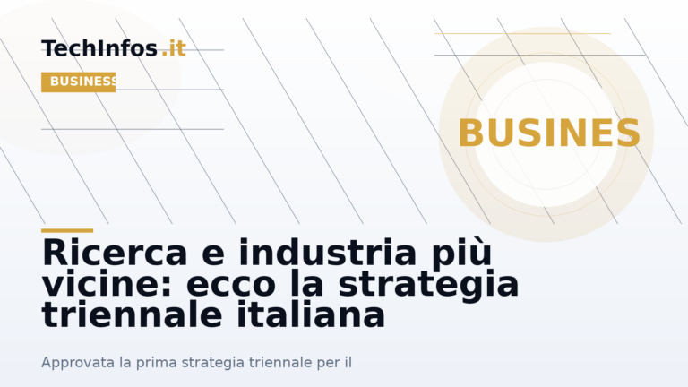 Ricerca e industria più vicine: ecco la strategia triennale italiana