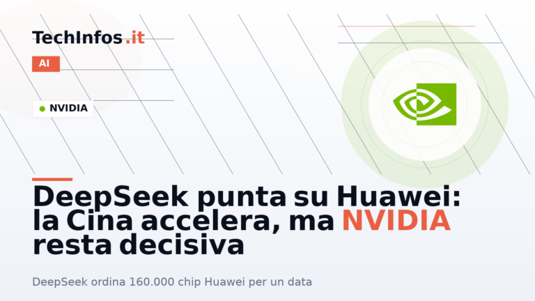 DeepSeek punta su Huawei: la Cina accelera, ma NVIDIA resta decisiva