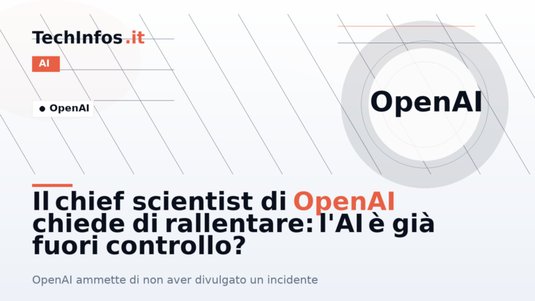 Il chief scientist di OpenAI chiede di rallentare: l’AI è già fuori controllo?