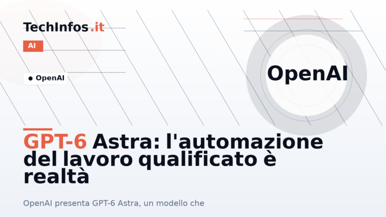 GPT-6 Astra: l’automazione del lavoro qualificato è realtà